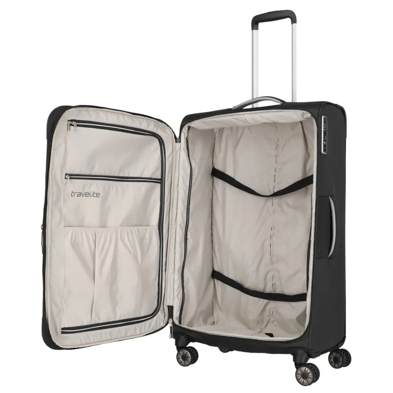Travelite MIIGO 4w L\/M\/S+Bordtasche, Nachtschwarz