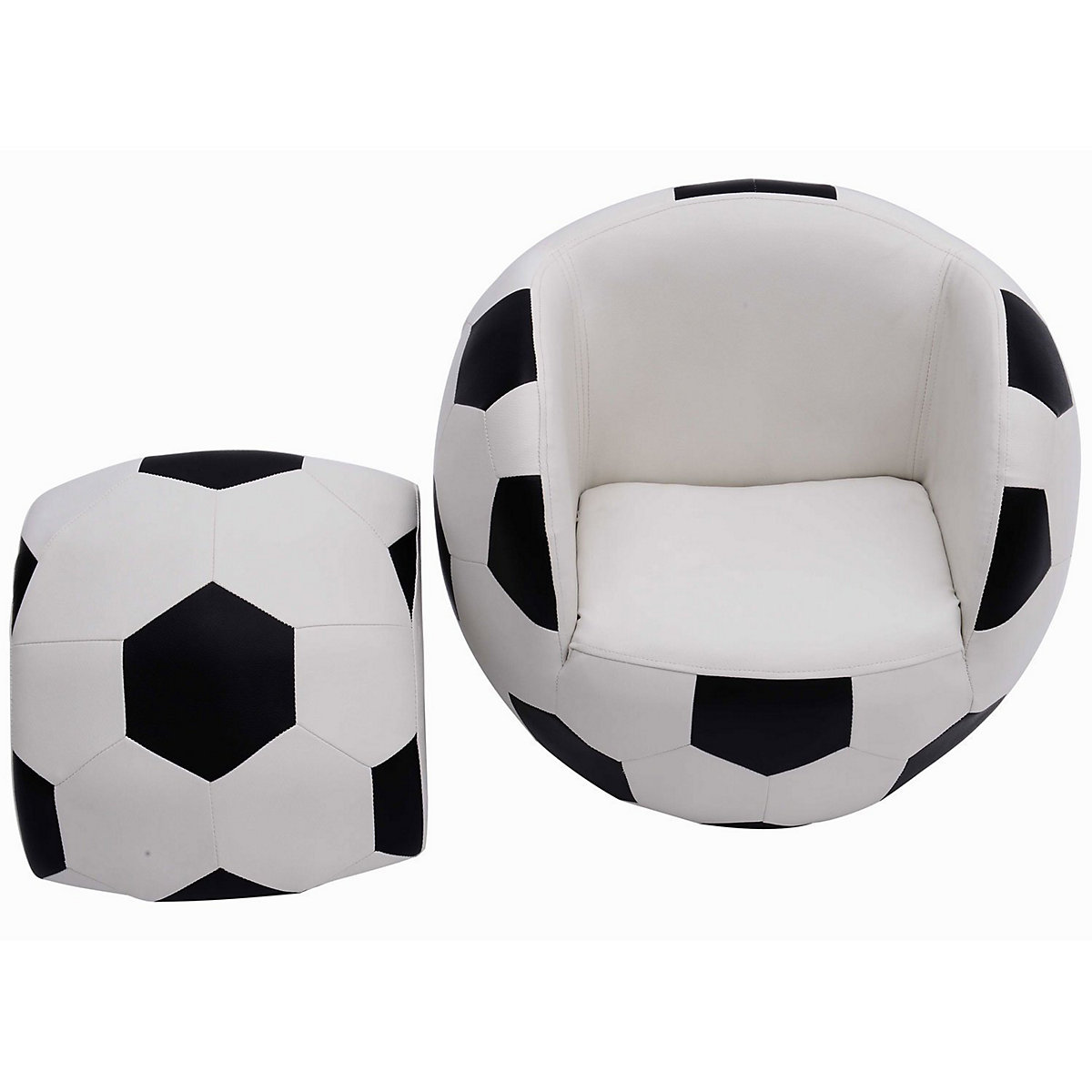 Kindersessel im Fußball-Design