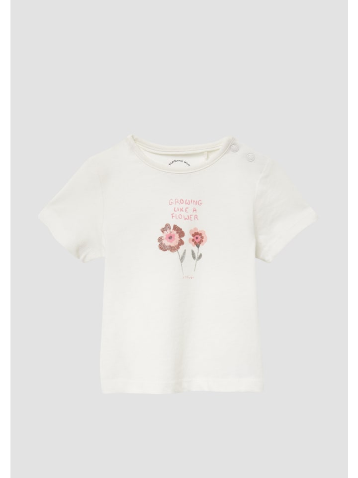 s.Oliver T-Shirt kurzarm in Creme-weiß günstig kaufen