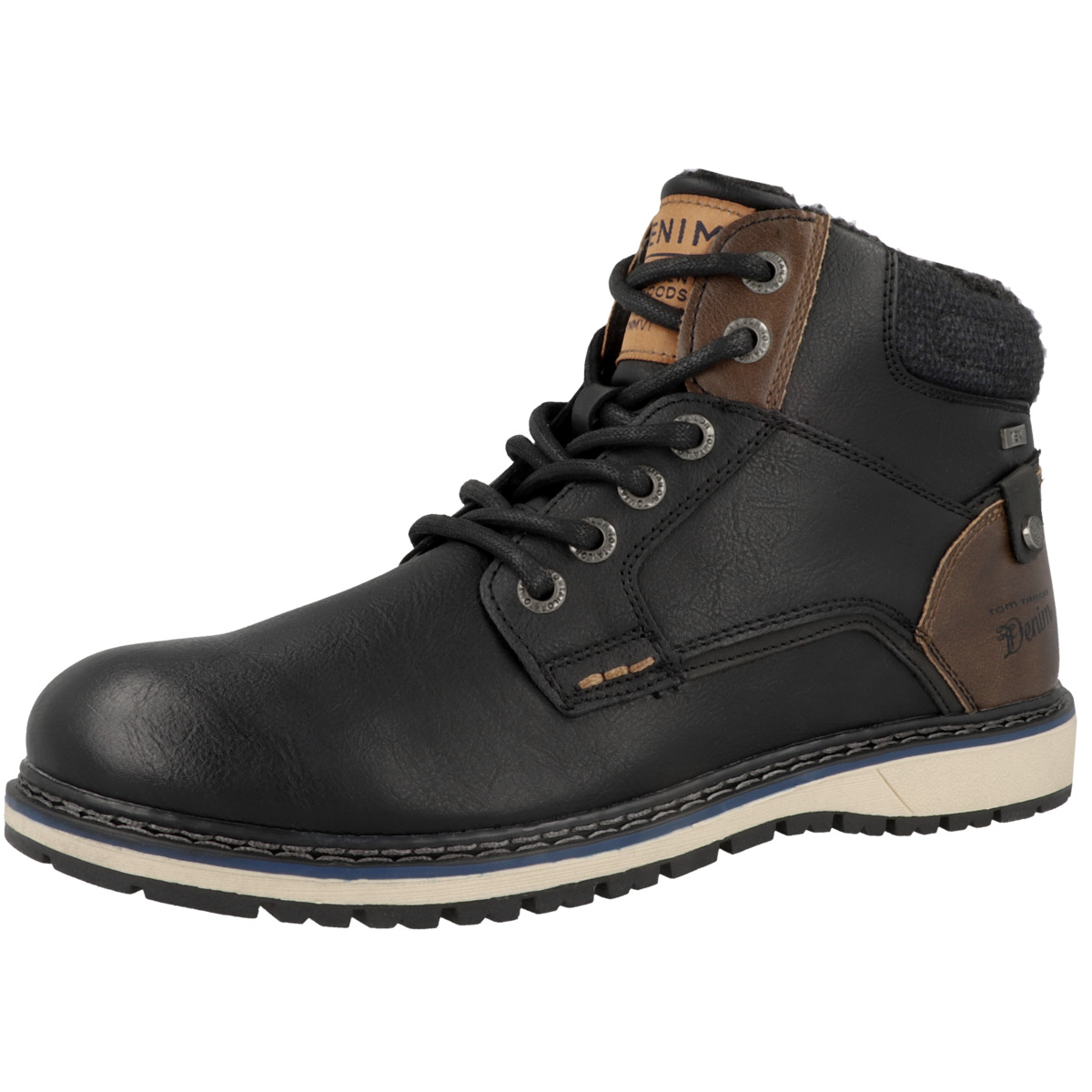 Tom Tailor Denim 4285302 Schnürboots schwarz