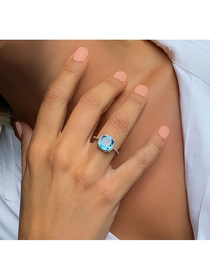 Les Petites Précieuses Silber-Ring mit Edelstein günstig kaufen