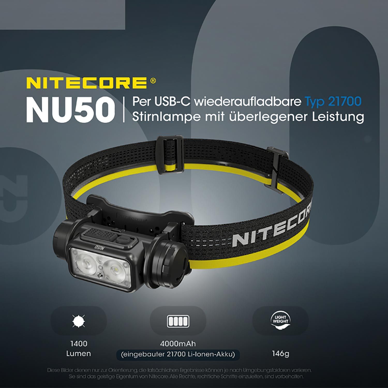 LED Kopflampe NU50