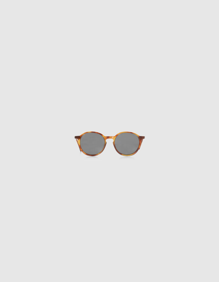 Lunettes solaires mixte écaille miel