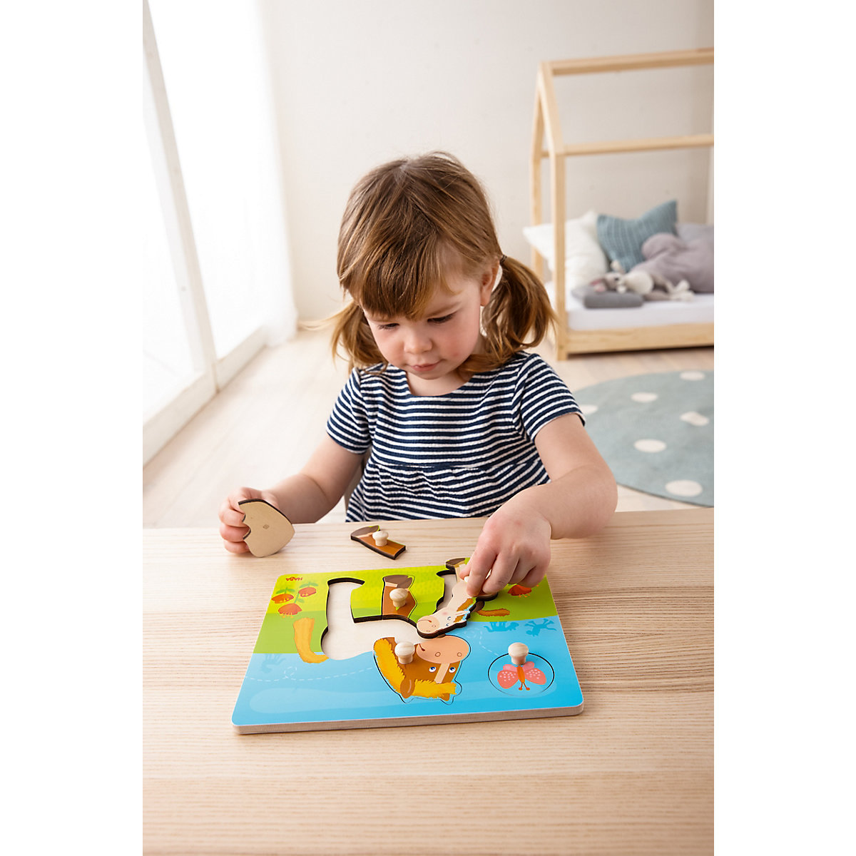HABA 303771 Greifpuzzle Pferdefamilie