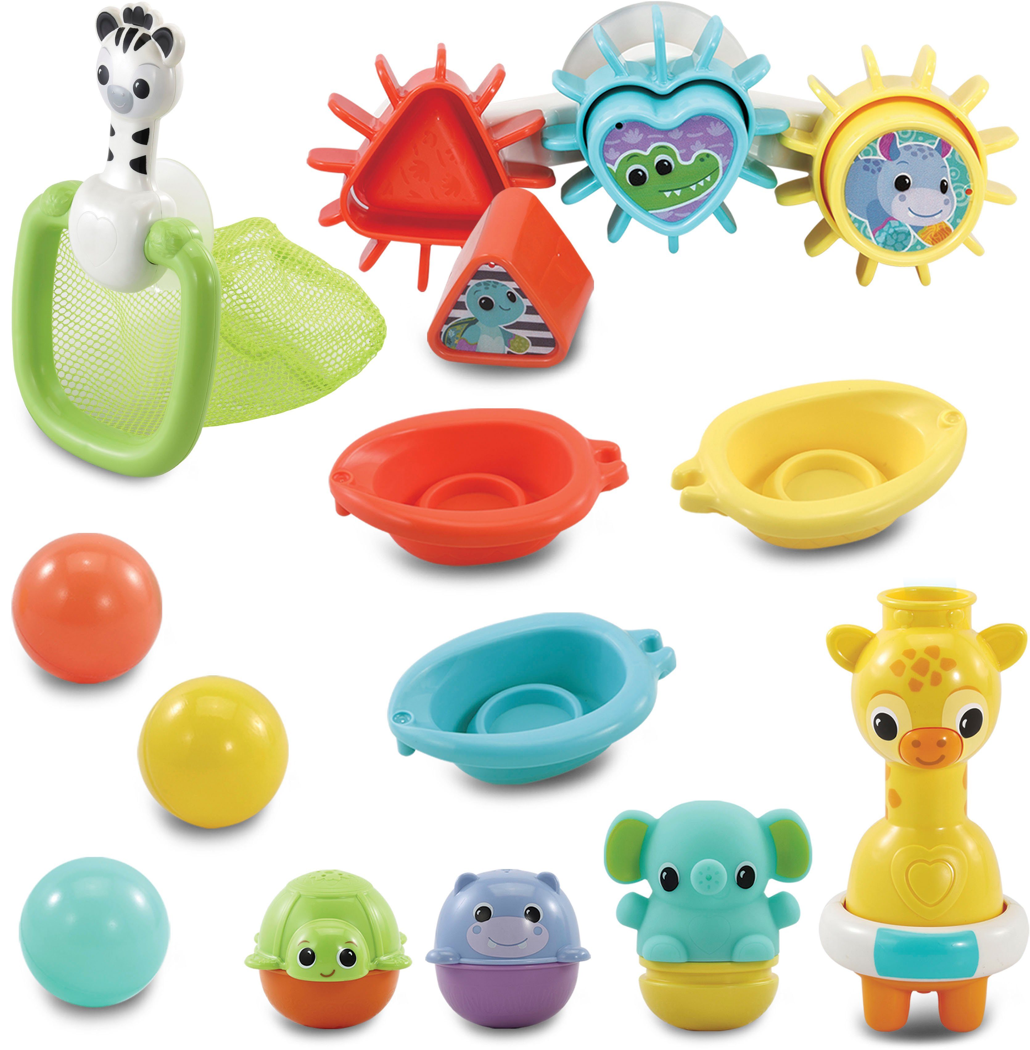 Vtech® Badespielzeug Vtech Baby, Babys Badeset, inklusive Netz