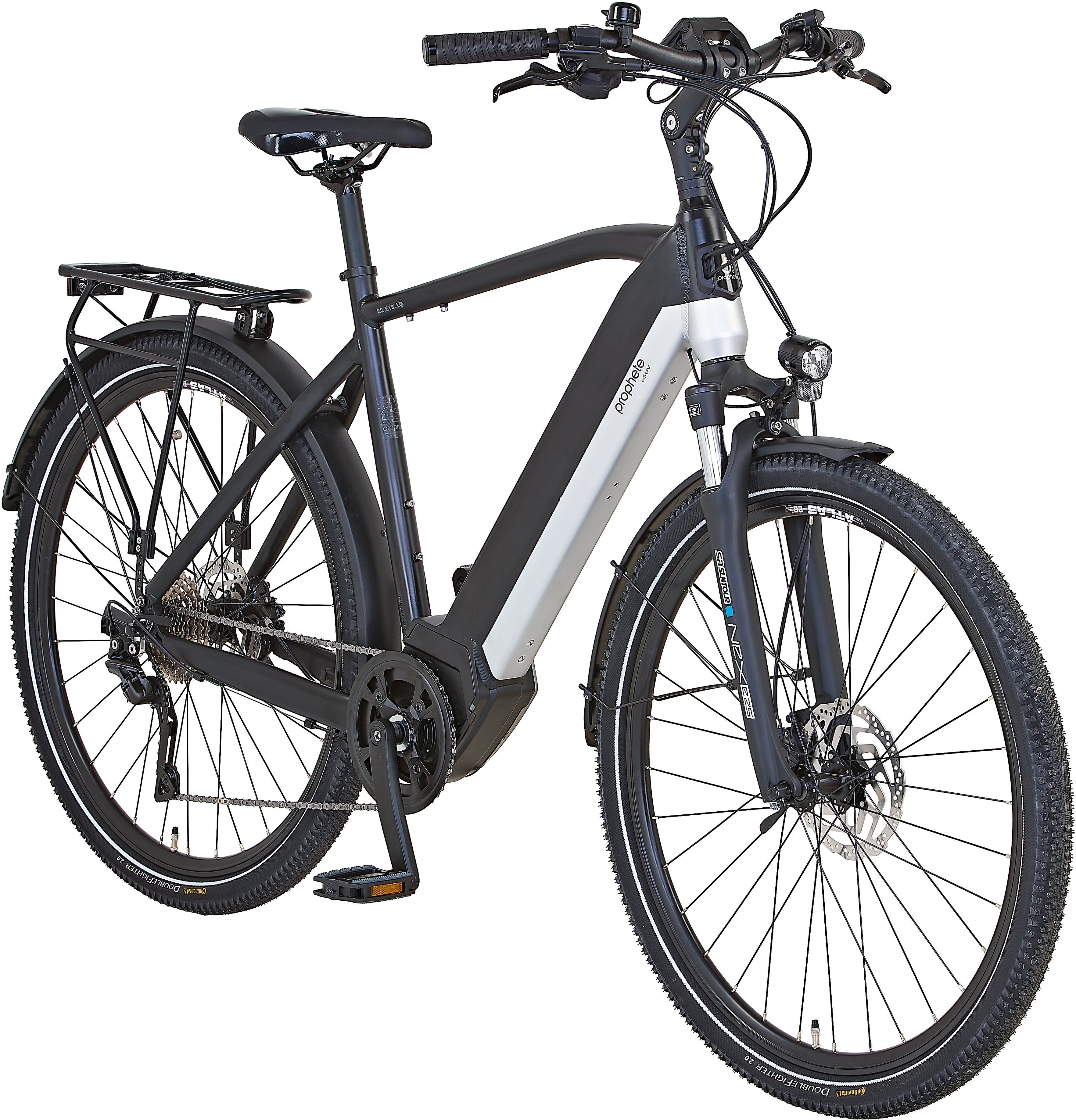 Prophete E-Bike eSUV 22.ETS.15, 10 Gang Shimano Deore Xt Schaltwerk, Kettenschaltung, Mittelmotor, 576 Wh Akku