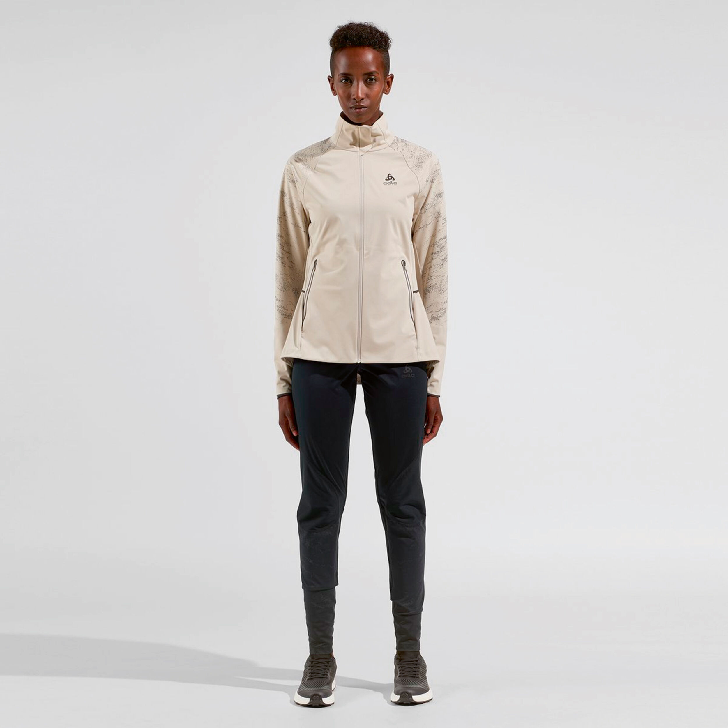Zeroweight Pro Warm Reflect Laufjacke Damen - Hellgrau