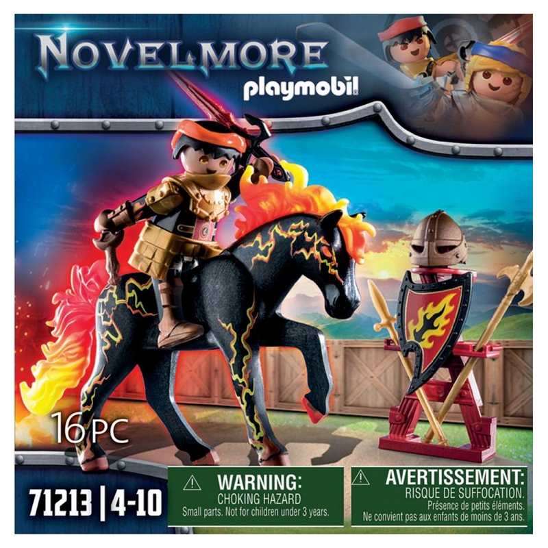 71213 Burnham raider cheval feu Playmobil Novelmore