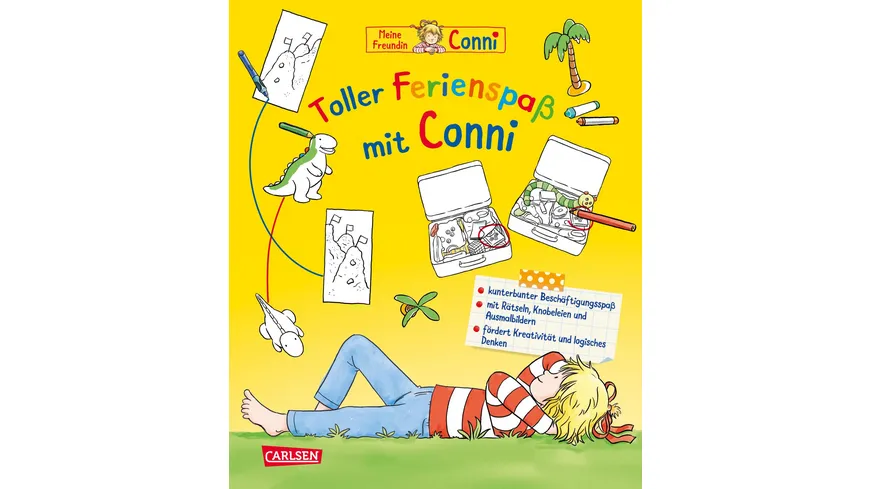 Conni Gelbe Reihe (Beschäftigungsbuch): Mein kunterbunter Mitmach-Koffer für unterwegs (Buch-Set für die Ferienzeit)