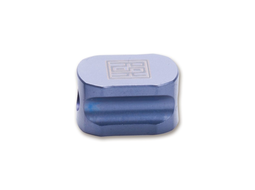 Titanium Bead Hexagon Blue