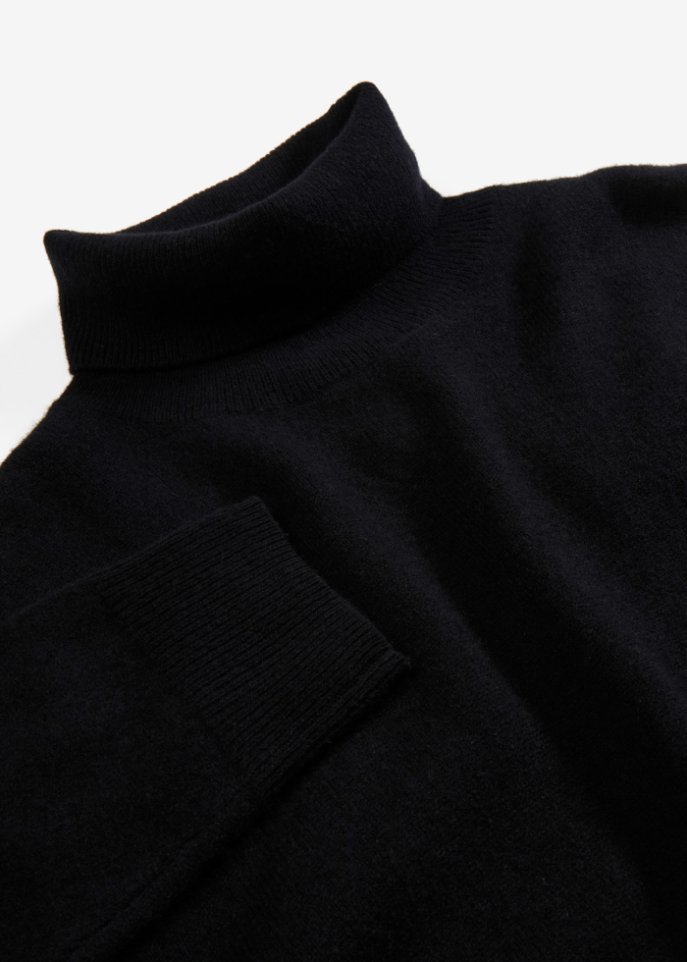 Premium Wollpullover mit Good Cashmere Standard®-Anteil, Rollkragen