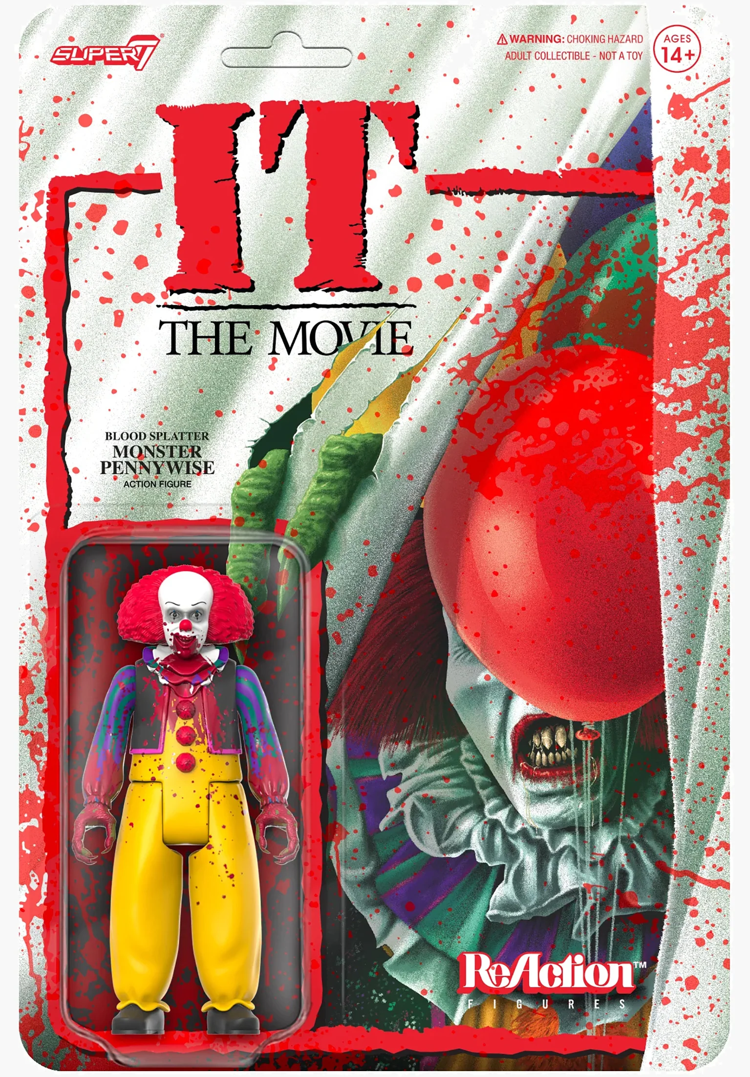 IT ReAction Figure - Pennywise Monster (Blood Spla