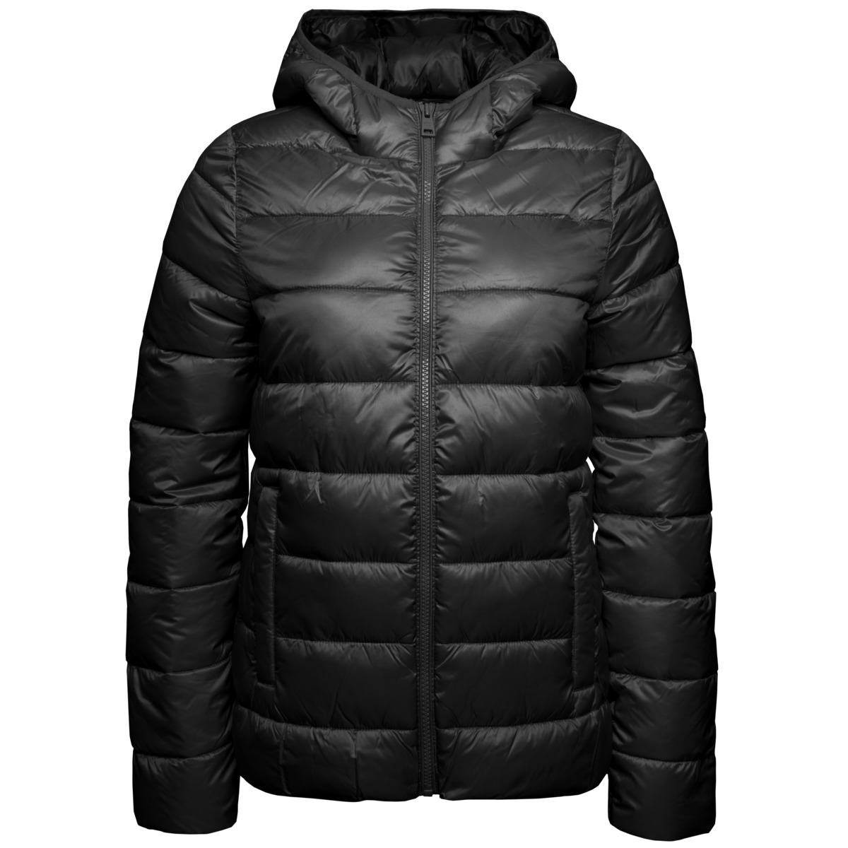 Champion Hooded Polyfilled Jacket Winterjacke schwarz