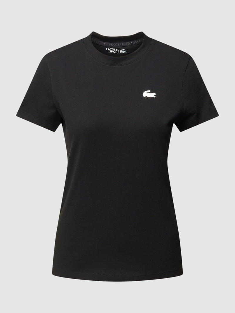 T-Shirt mit Rundhalsausschnitt in schwarz
