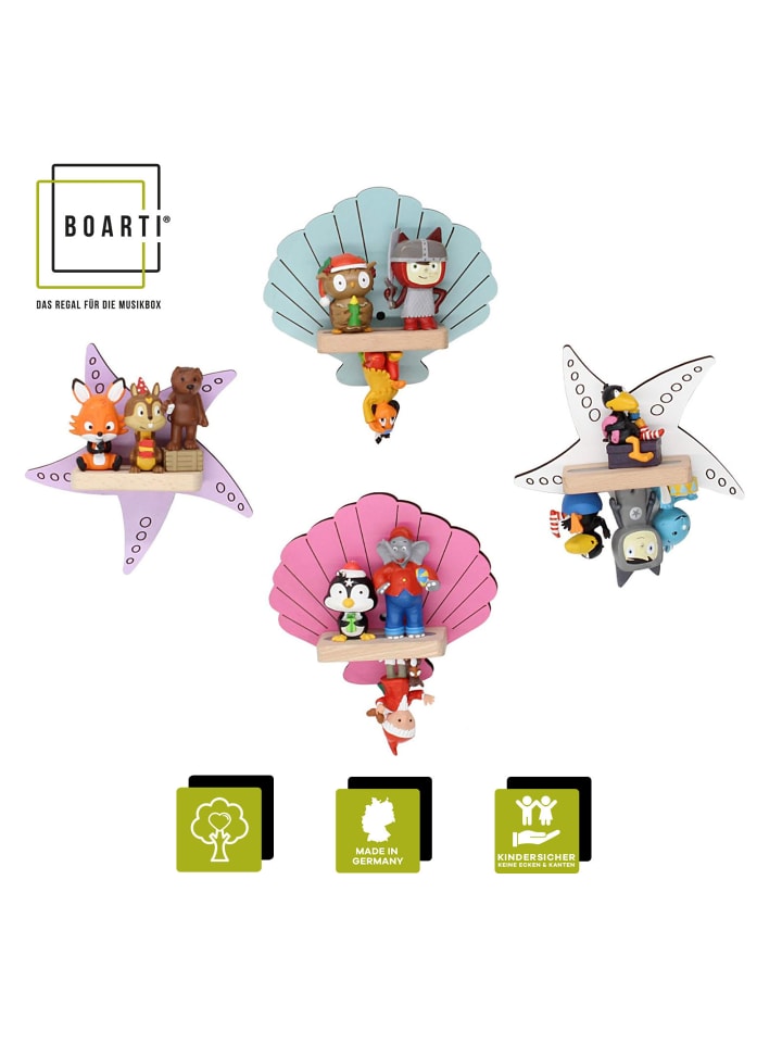 BOARTI Regal Muschel Stern Kinder Toniebox Tonies Figuren in Blau günstig kaufen onesize