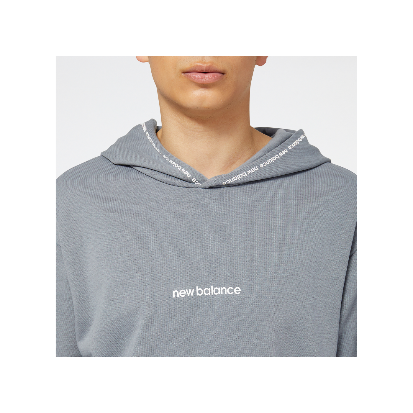 New Balance Essentials Fleece Hoody Grau FGNM