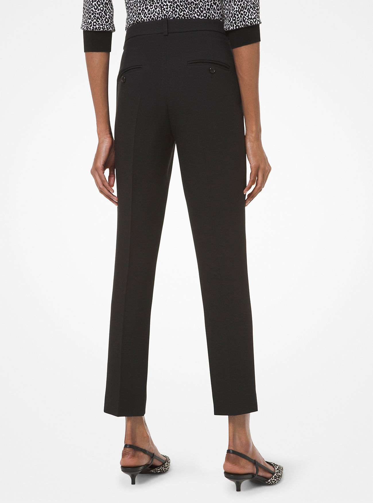 Spodnie Samantha Double Crepe Sablé - CZARNE