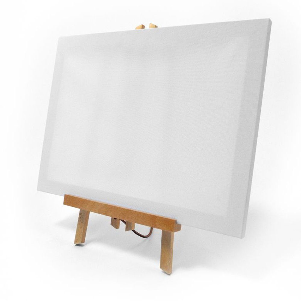 K&L Wall Art Malpalette Acrylfarbe Malerei Set Malfarbe Acryl Malset Kinder Erwachsene, 24x 12ml Tuben, 3 Pinsel, 1 Leinwand, 1 Mischteller