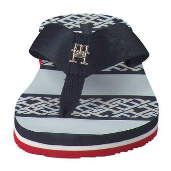 Tommy Hilfiger TH Monogram Essential Sandal in blau