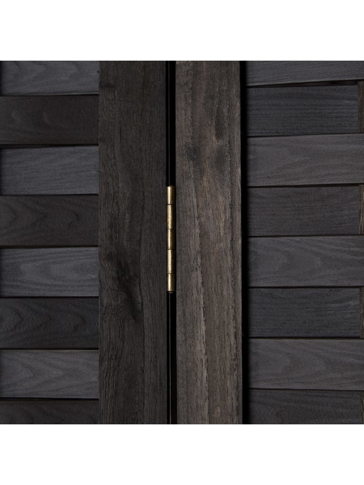 Homestyle4u 3-tlg. Paravent in Schwarz 120x170 günstig kaufen onesize