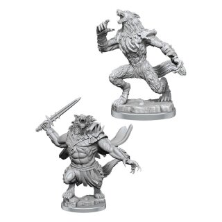 Magic the Gathering Miniaturen unbemalt Arlinn Kord & Tovolar (2)