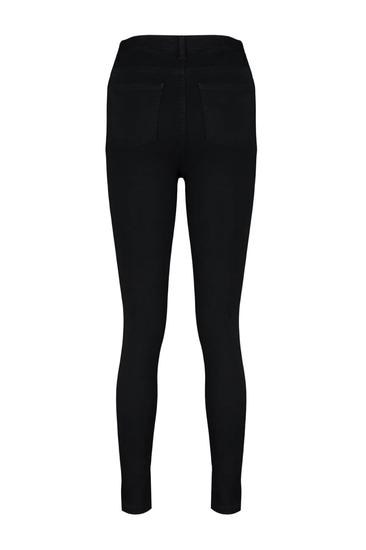Trendyol Collection  Schwarze Jegging-Jeans mit hoher Taille TWOAW24JE00264