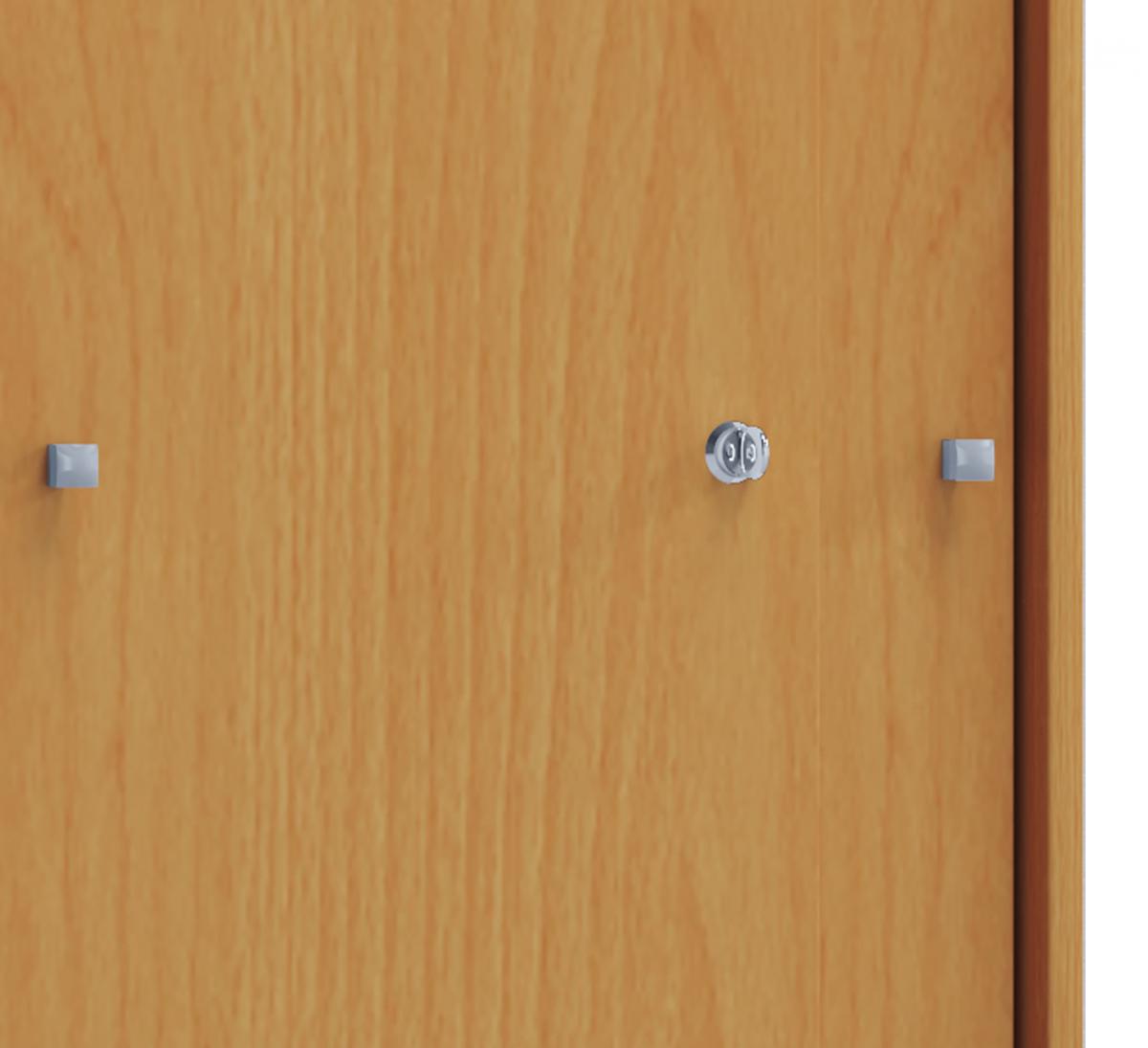 VCM Büroschrank Lona XL mit Schiebetüren Buche