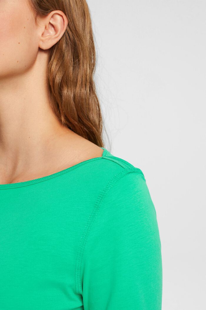 Longsleeve mit U-Boot-Ausschnitt