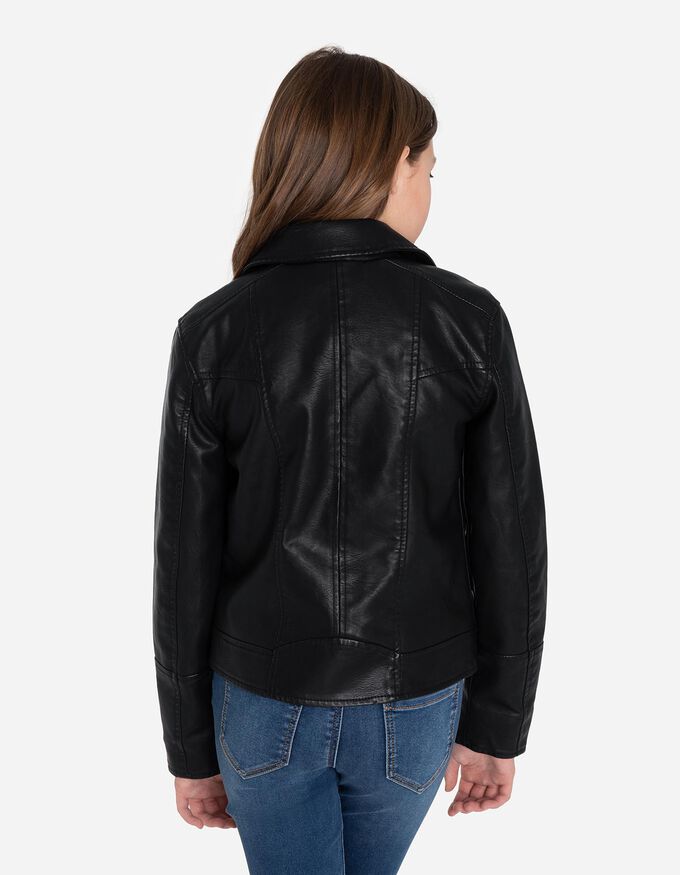 Bikerjacke - Lederoptik