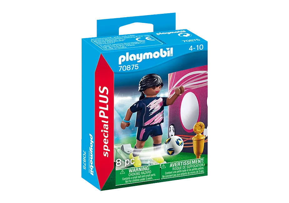Fu&szlig;ballerin mit Torwand