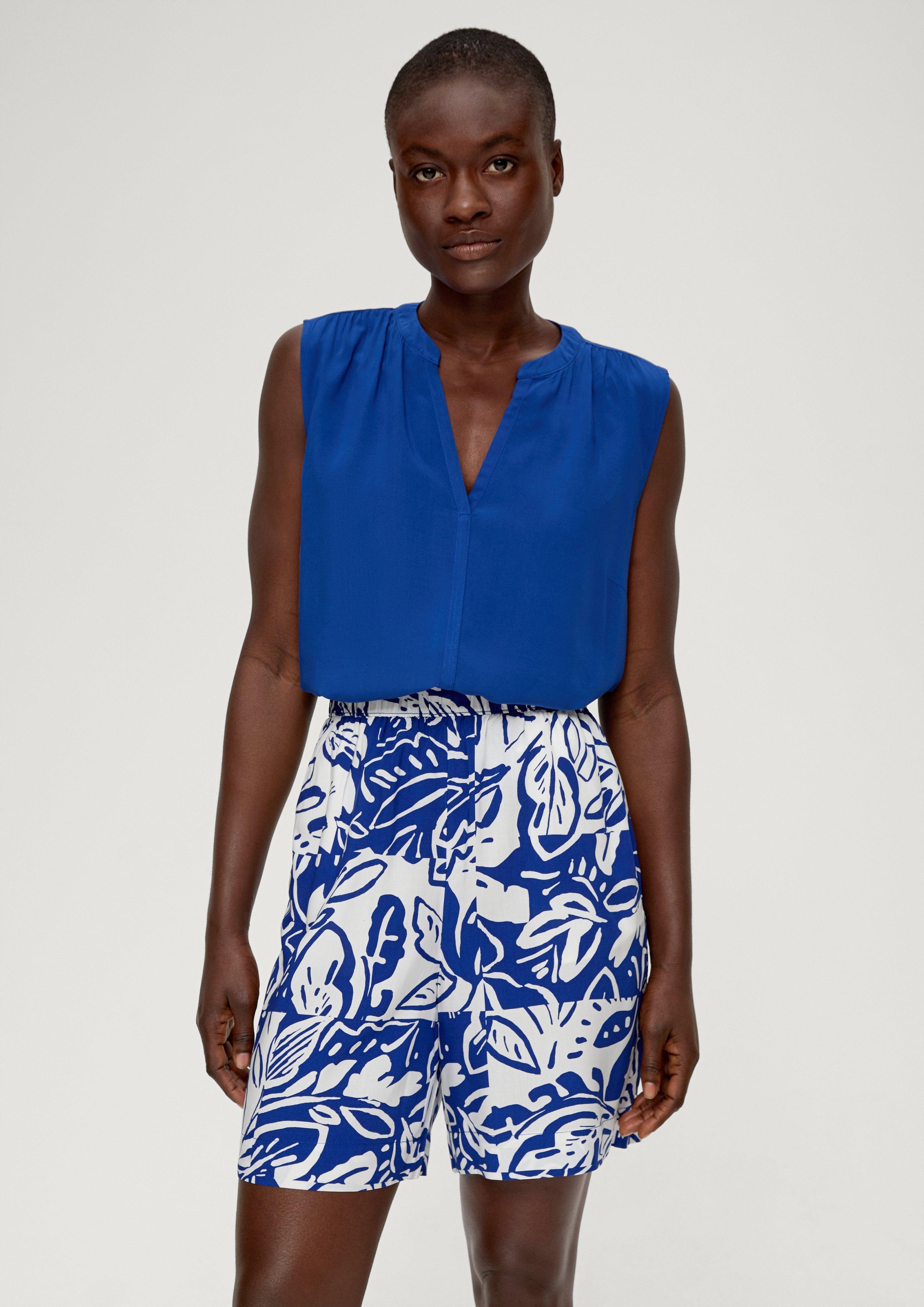 Regular: Gemusterte Shorts aus Viskose  2134644-56A0