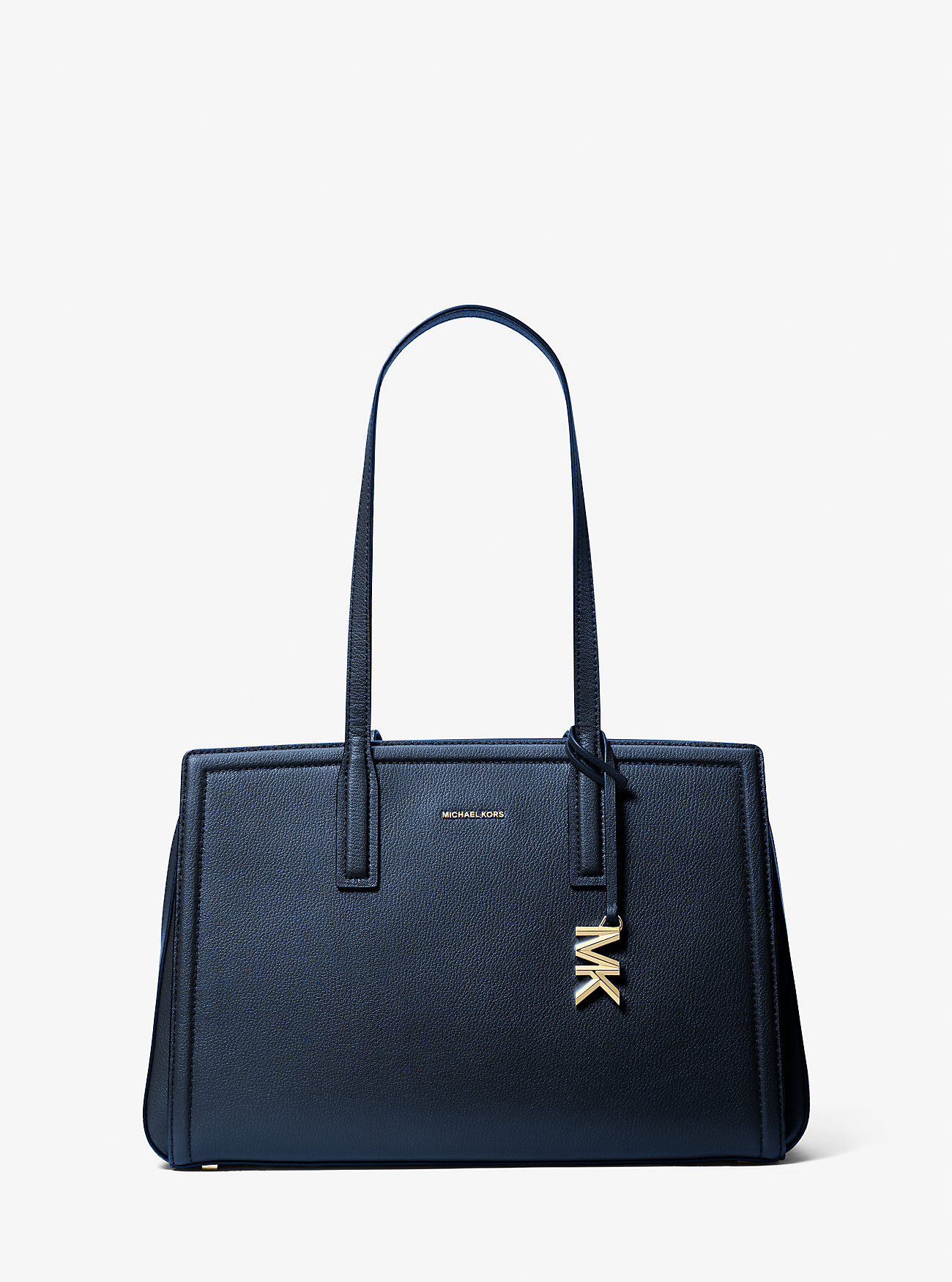 Laila medium skinnveske - marineblå
