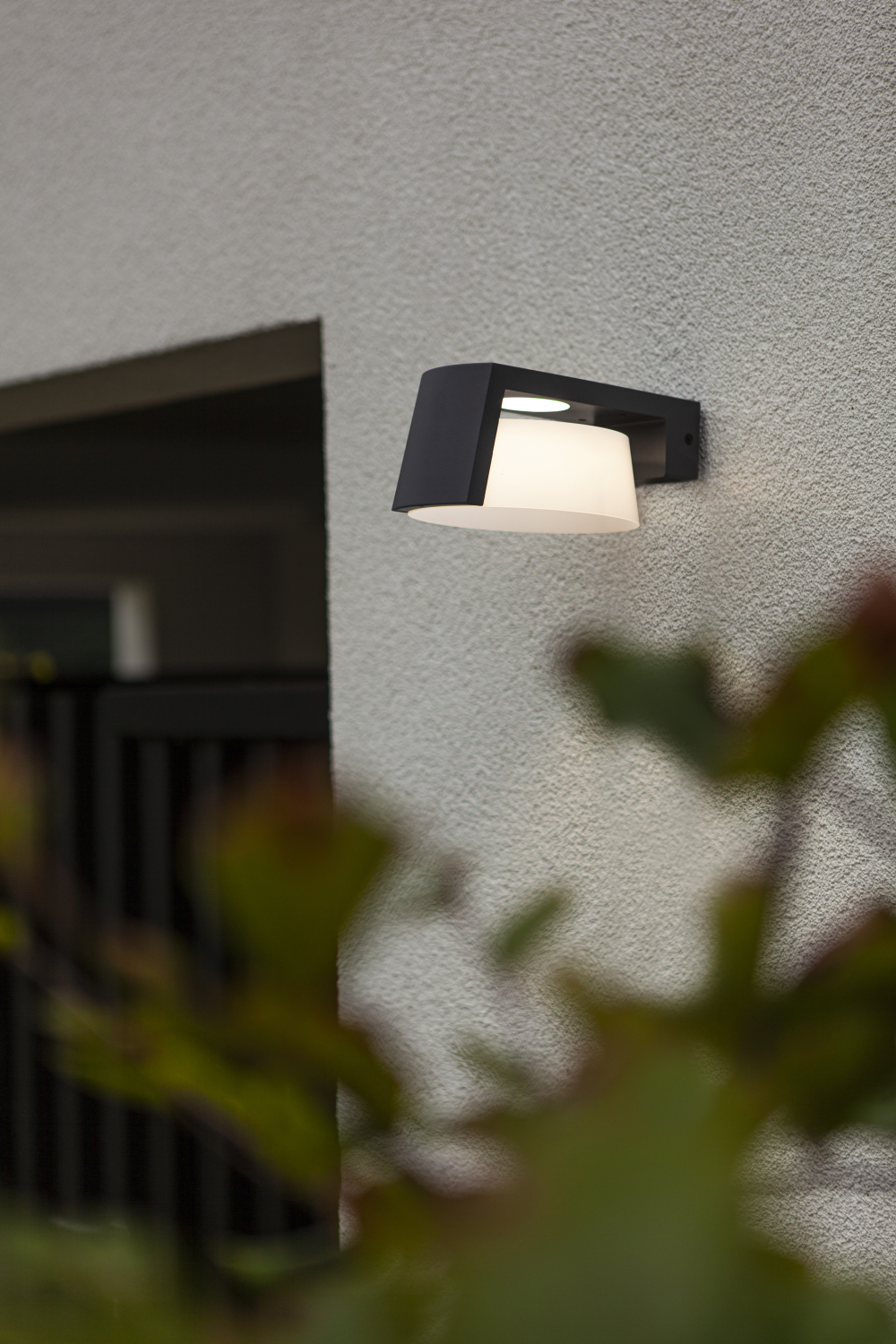 LED Außenwandleuchte Moon anthrazit