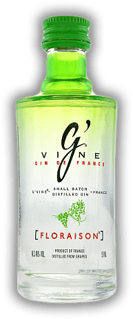 G-VINE Gin Floraison 0,05 Liter G-VINE Gin Floraison 0,05 Liter Eine luxuriöse Gin Innovation aus Trauben und Weinblüten. 0,05	 Liter - Vol 40%