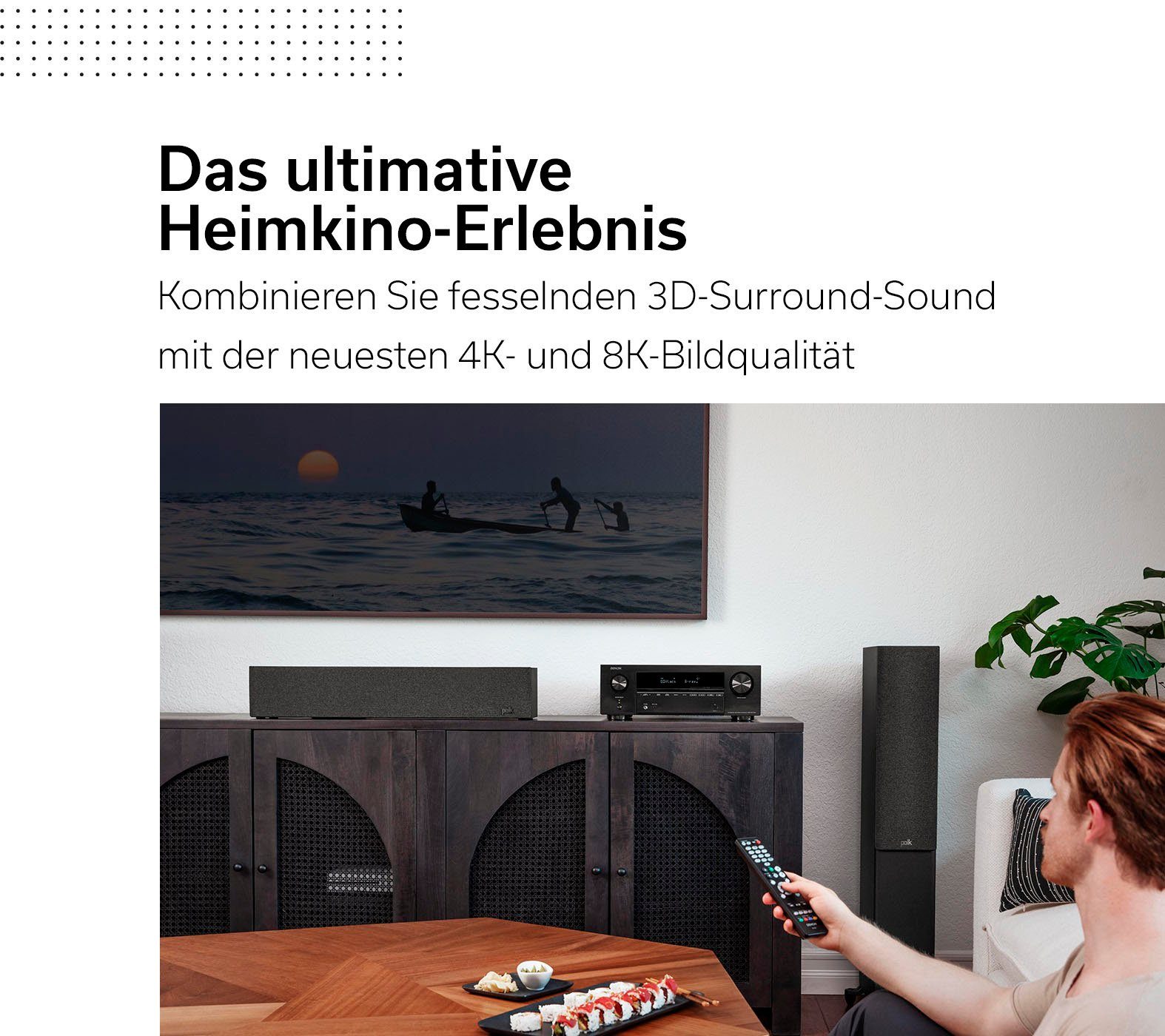 Denon AVR-X1700H 8K- 7.2 Heimkinosystem (Bluetooth, WLAN, Dolby Vision)