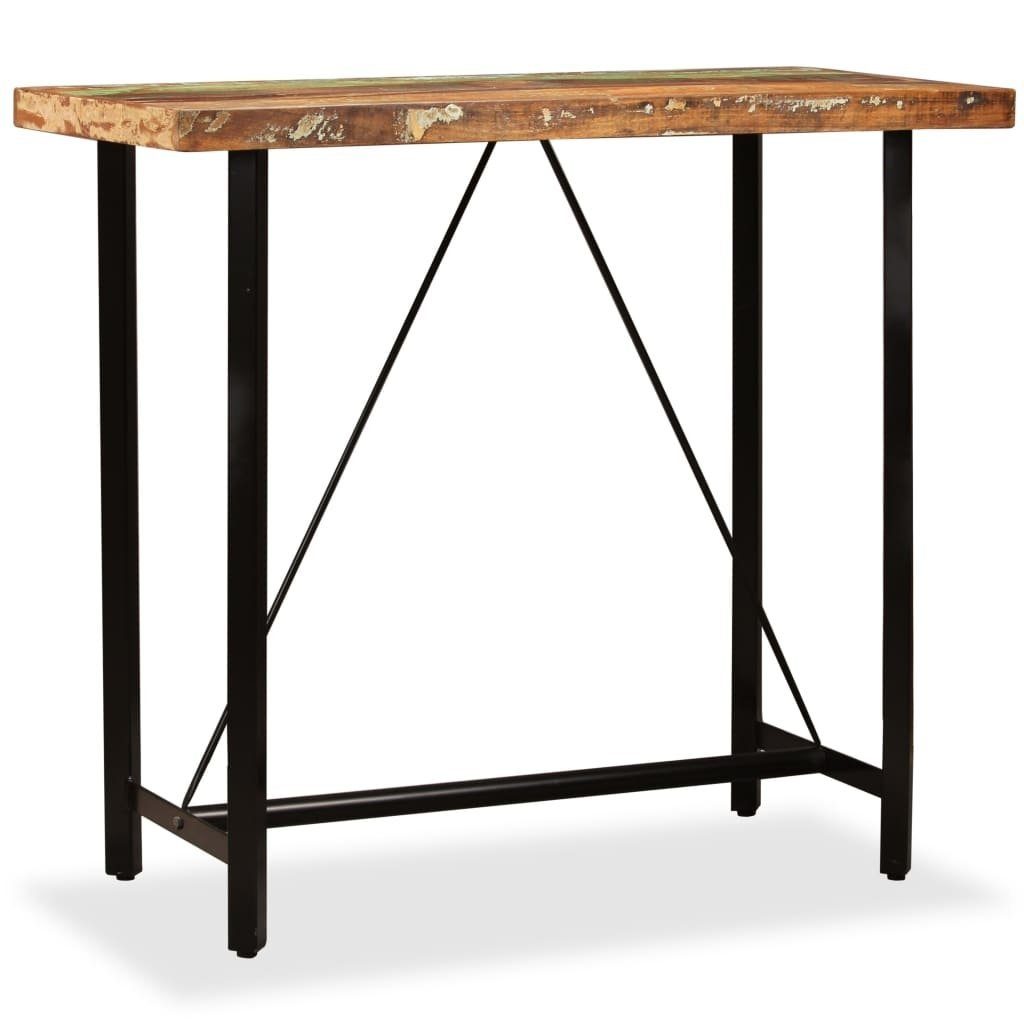 möbelando Stehtisch 295480 (LxBxH: 120x60x107 cm), aus Massivholz in recycle Optik