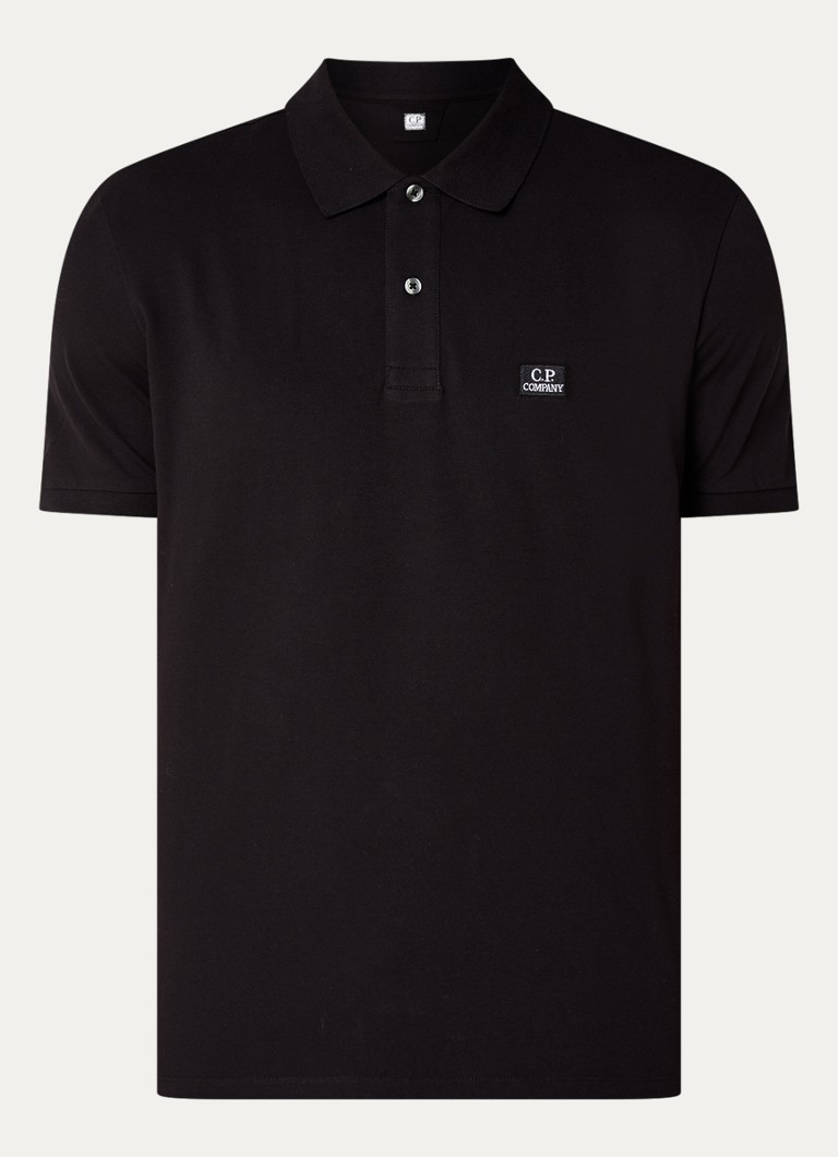 CP Company kokvilnas pikē polo krekls ar standarta piegriezumu un logotipu