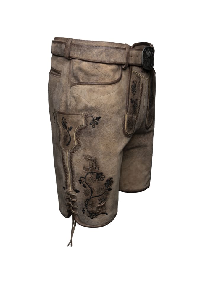 Spieth & Wensky Lederhose Archibald in dunkelbraun günstig kaufen