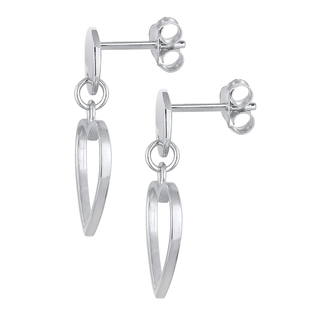 Elli Elli Boucles d'Oreilles Boucles d'oreilles pour femmes coeur en argent sterling 9 Boucles d'oreilles