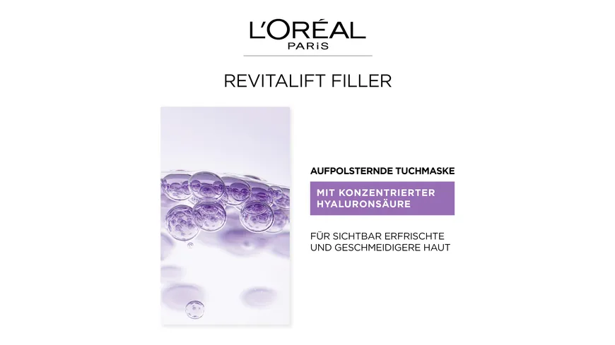 L'Oréal Paris Revitalift Filler Tuchmaske
