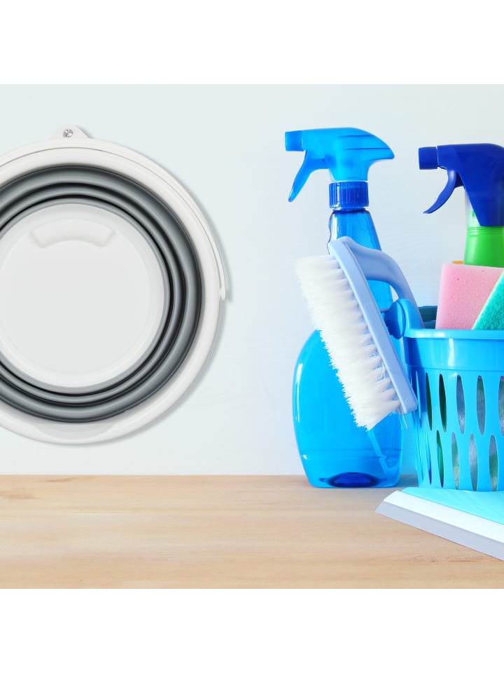 relaxdays 4x Falteimer in Blau - 10 l günstig kaufen onesize