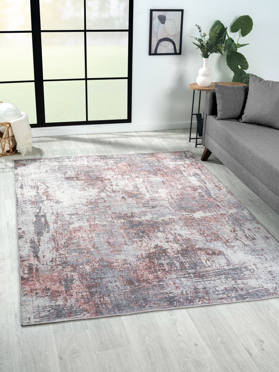 MyFlair Teppich Olivia, 160cm x 230cm, Farbe grau/braun Mix, rechteckig