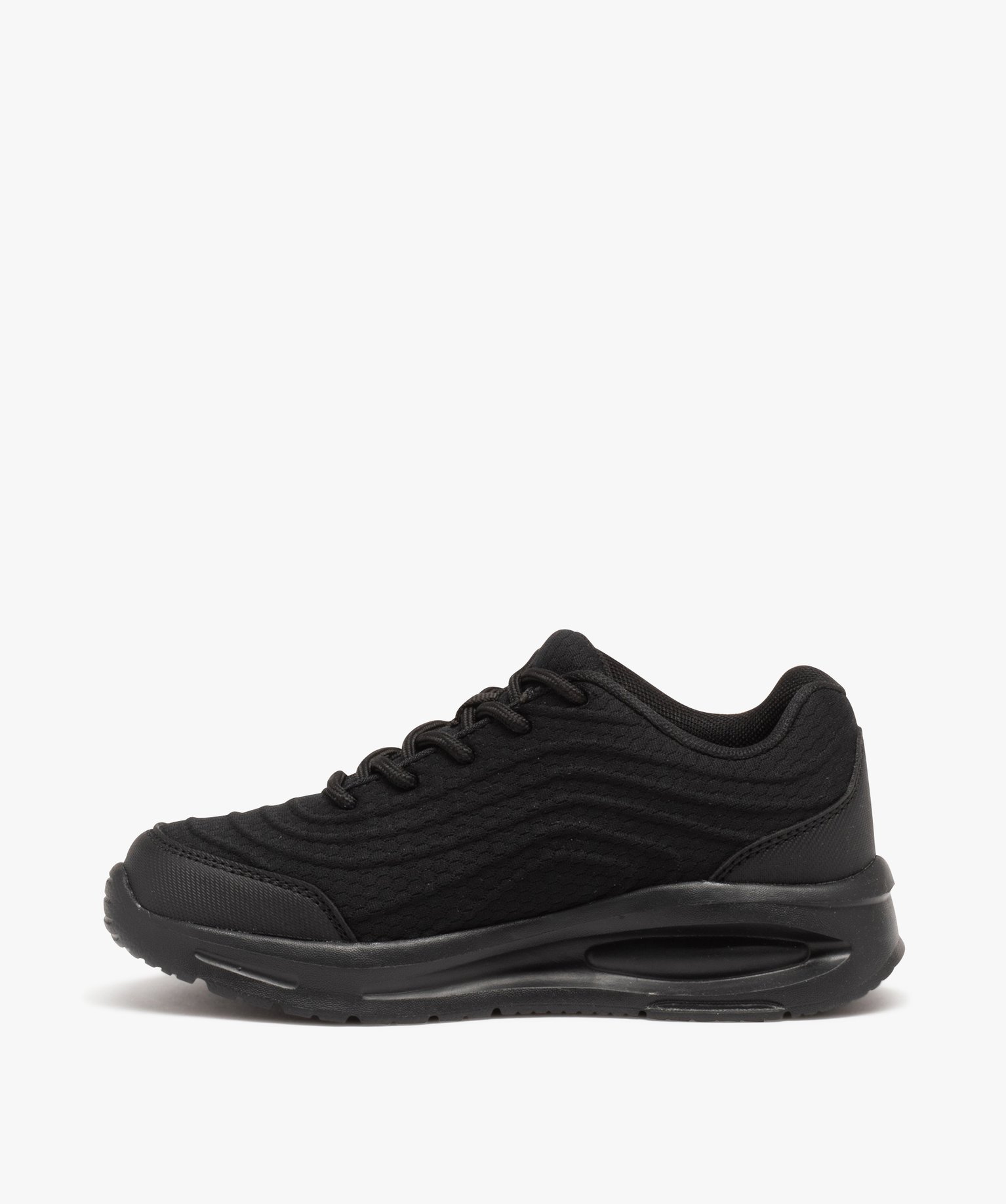 Basket en toile ultra légère à lacets Garçon noir | GEMO