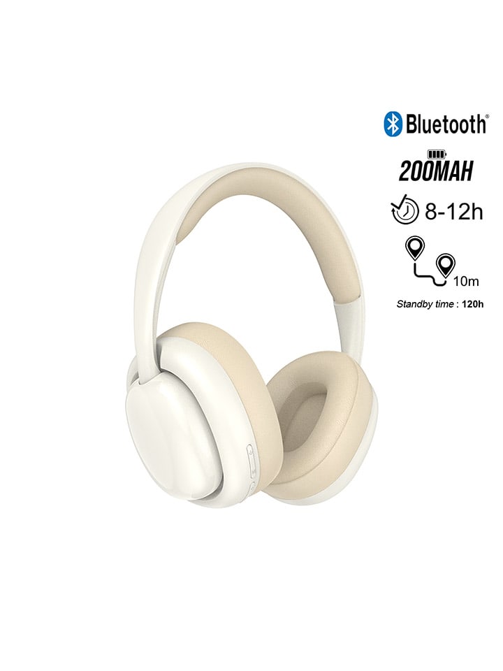 SmartCase Bluetooth-Over-Ear-Kopfhörer in Beige günstig kaufen onesize