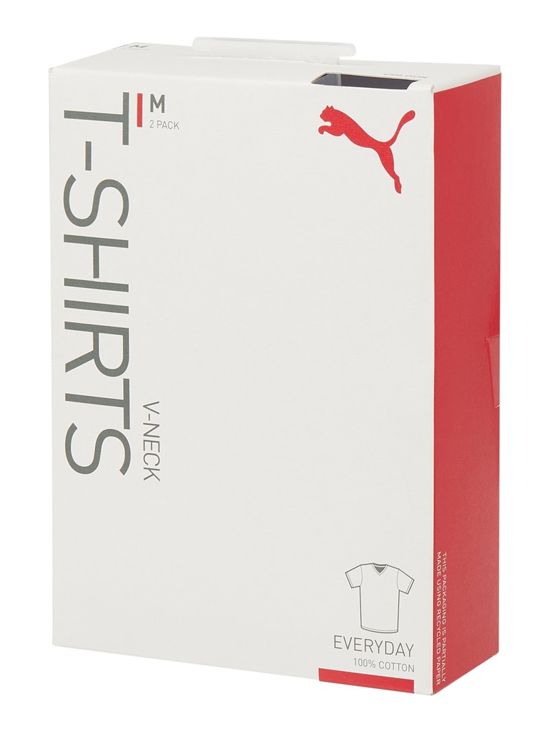 Regular Fit T-Shirt im 2er-Pack in weiß