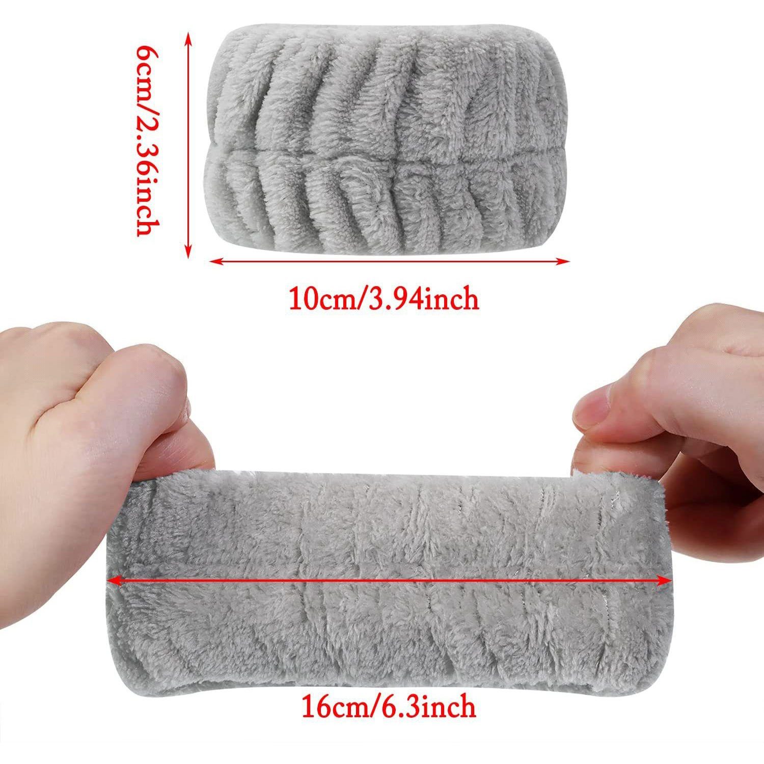 MAGICSHE Schweißband 8-Flanell Wasser absorbierende Handgelenkbänder