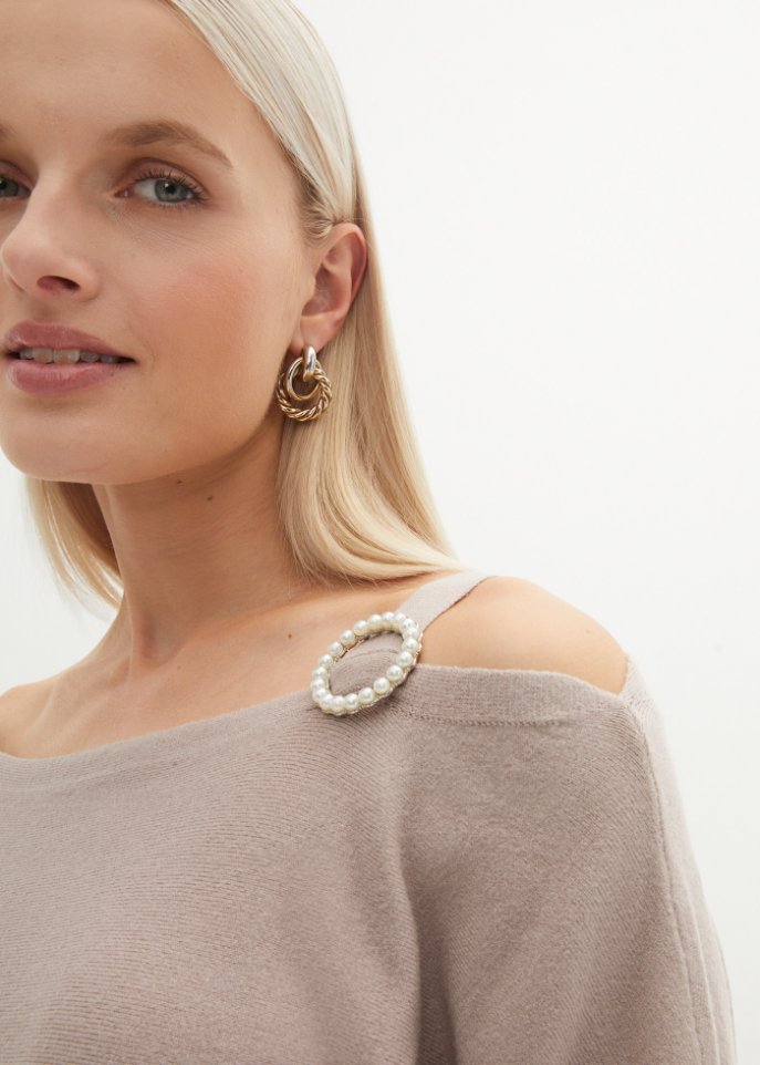 Pullover mit Perlendetail