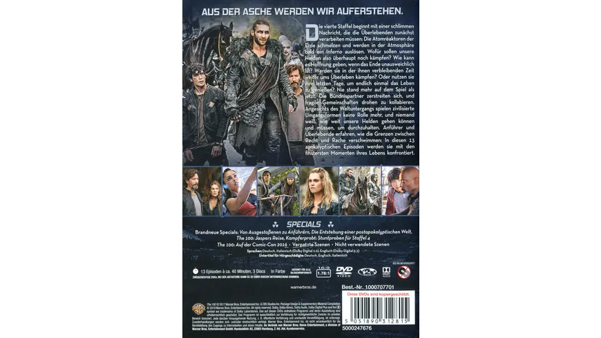The 100 - Die komplette 4. Staffel  [3 DVDs]