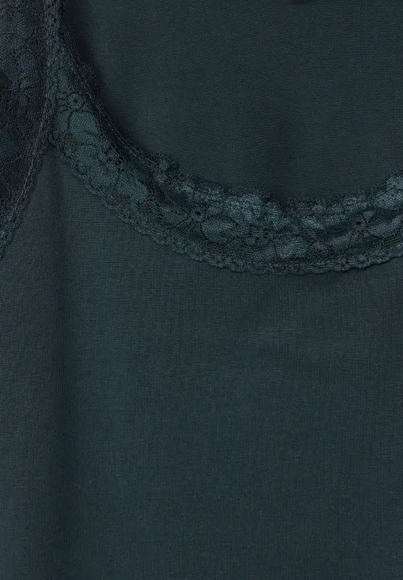 Street One Basic Top mit Spitze