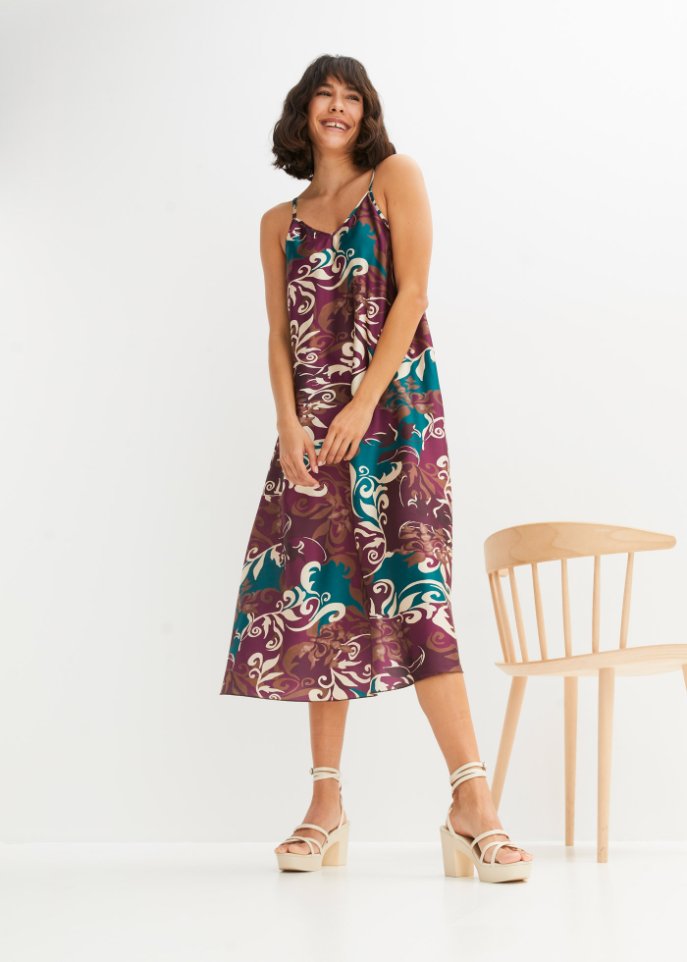bedrucktes Midikleid
